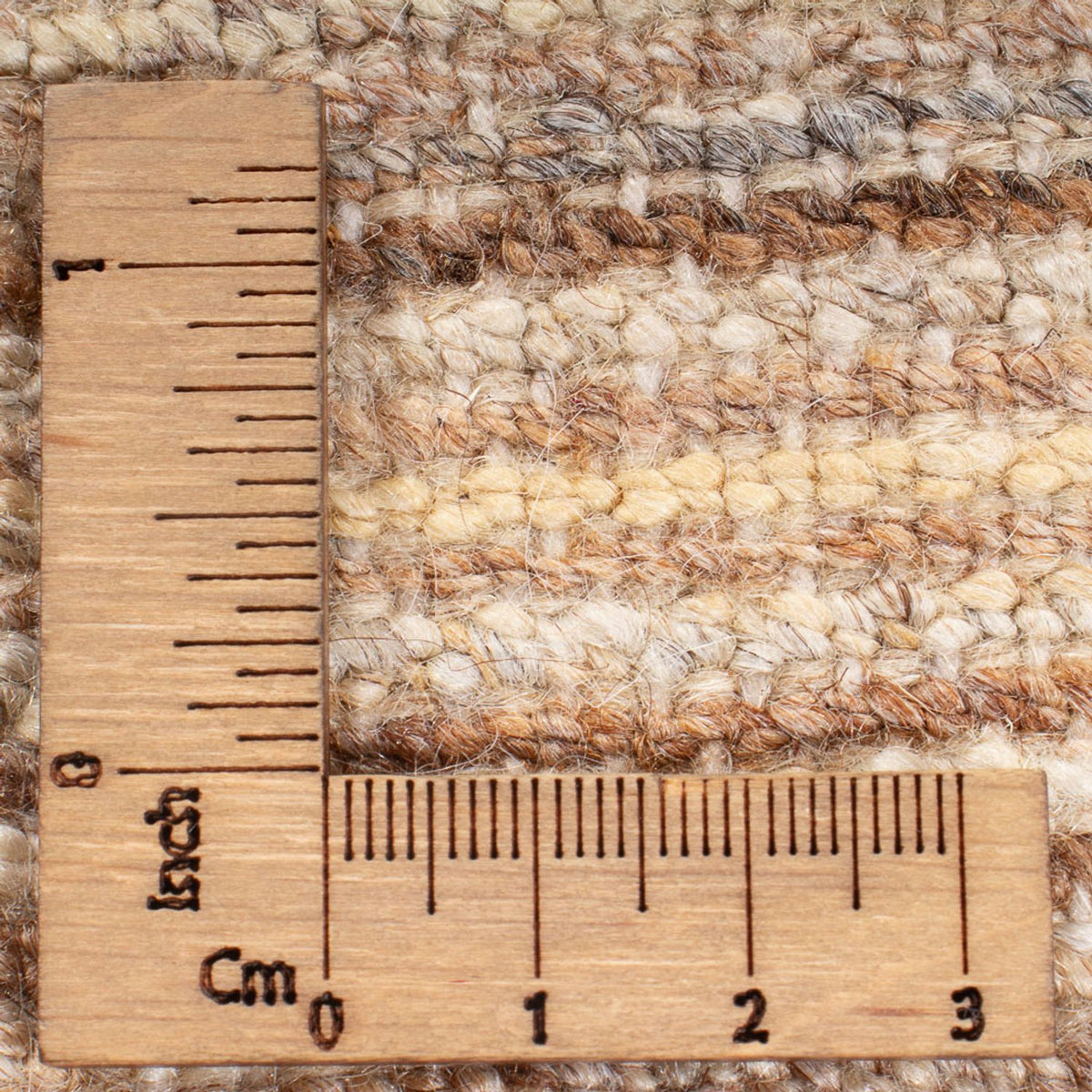 Gabbeh Teppich - Perser quadratisch  - 184 x 158 cm - hellbeige