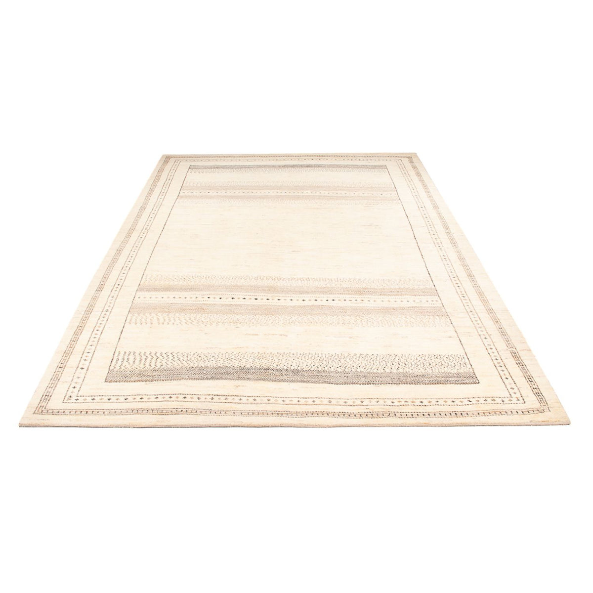 Gabbeh Teppich - Perser - 303 x 215 cm - hellbeige