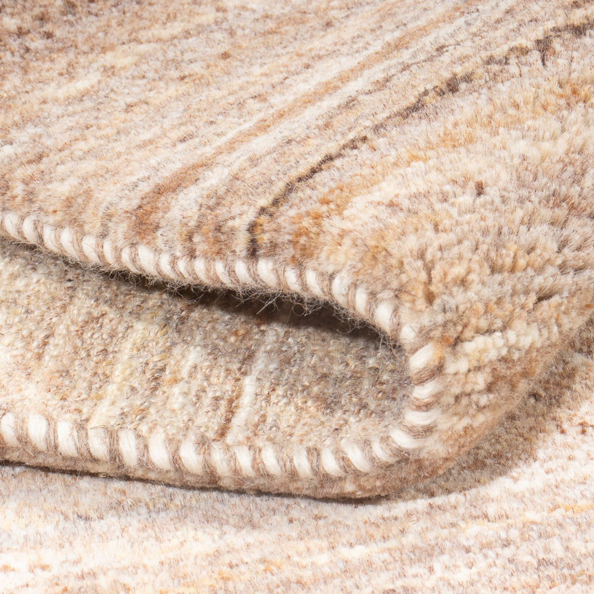 Gabbeh Teppich - Perser - 184 x 148 cm - dunkelbeige