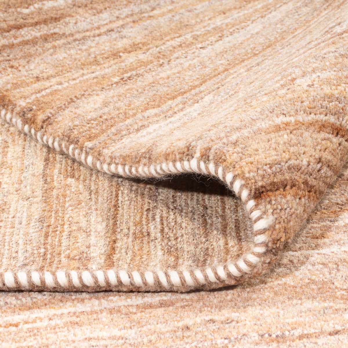 Gabbeh Teppich - Perser - 198 x 155 cm - dunkelbeige