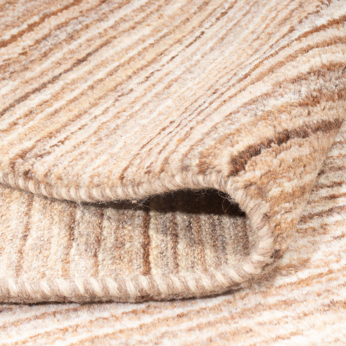 Gabbeh Teppich - Perser - 198 x 146 cm - dunkelbeige