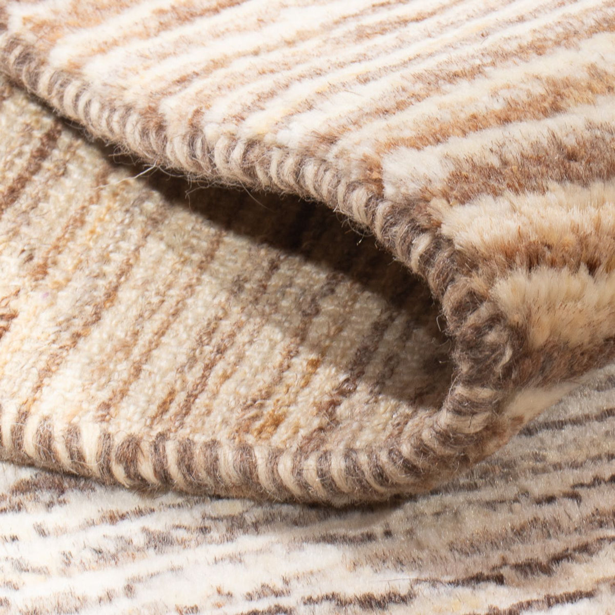 Gabbeh Teppich - Perser - 92 x 60 cm - hellbeige