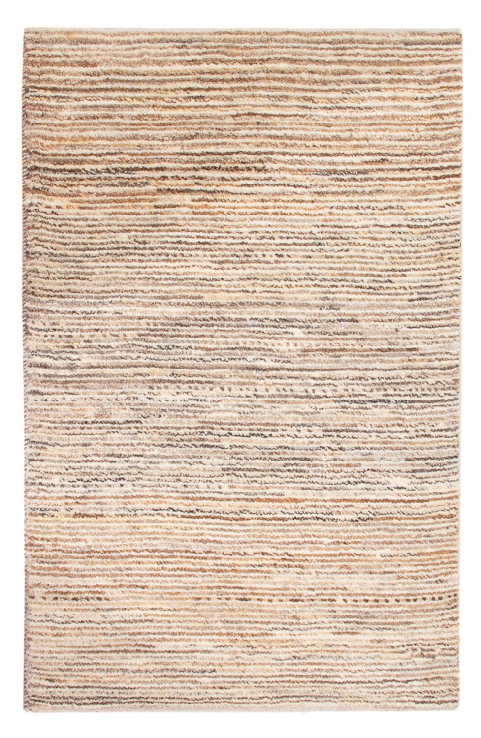 Gabbeh Teppich - Perser - 92 x 61 cm - dunkelbeige