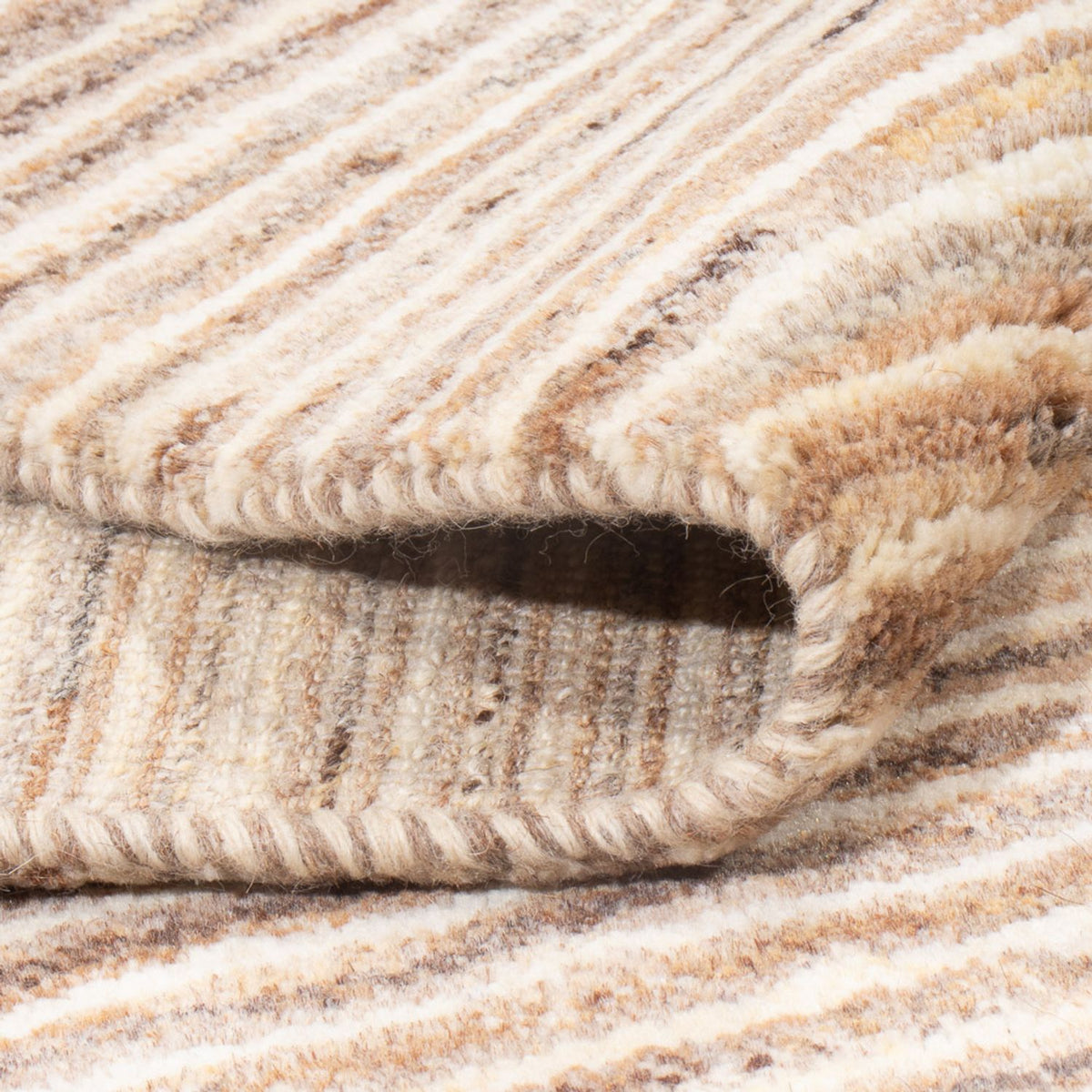 Gabbeh Teppich - Perser - 193 x 143 cm - hellbraun