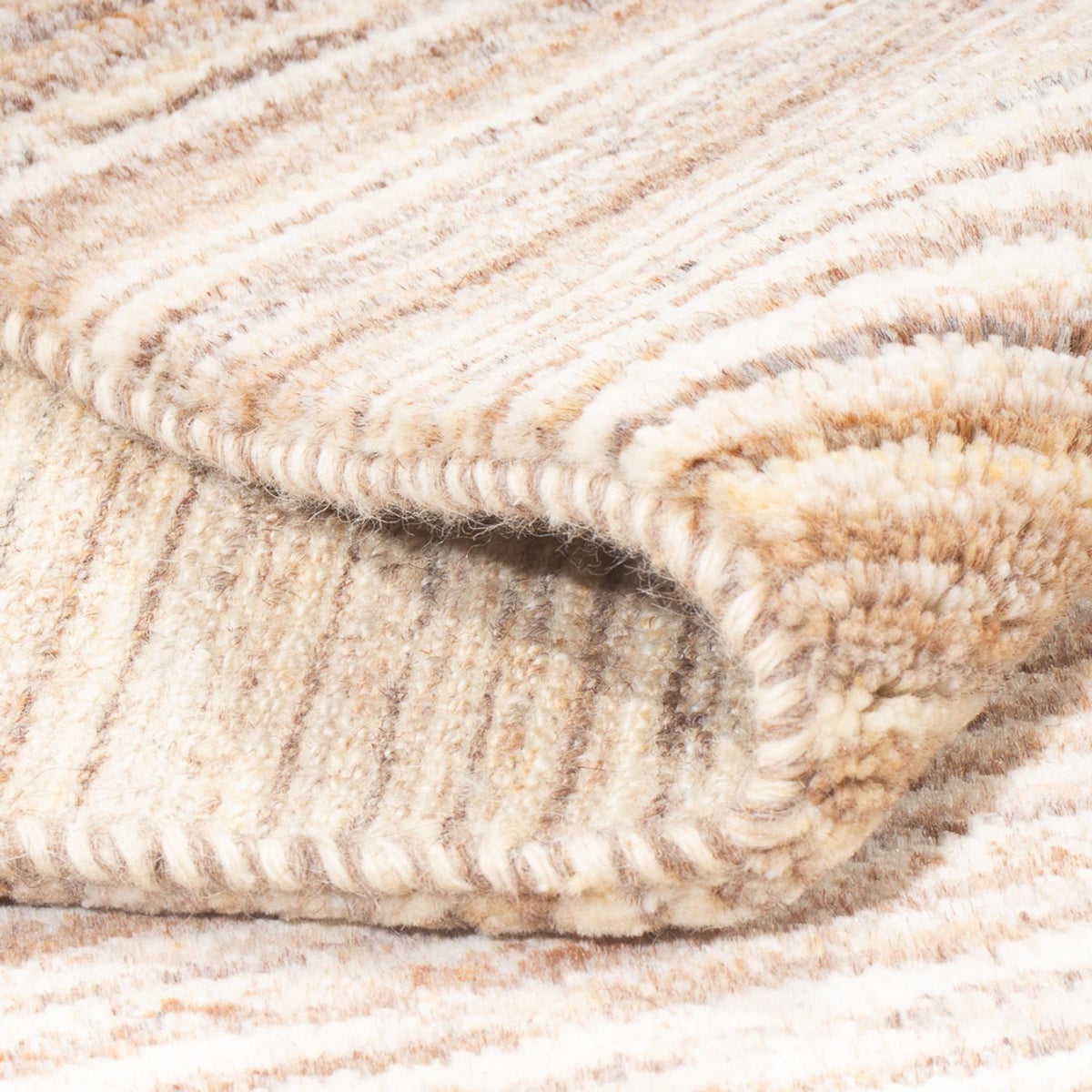 Gabbeh Teppich - Perser - 197 x 147 cm - dunkelbeige