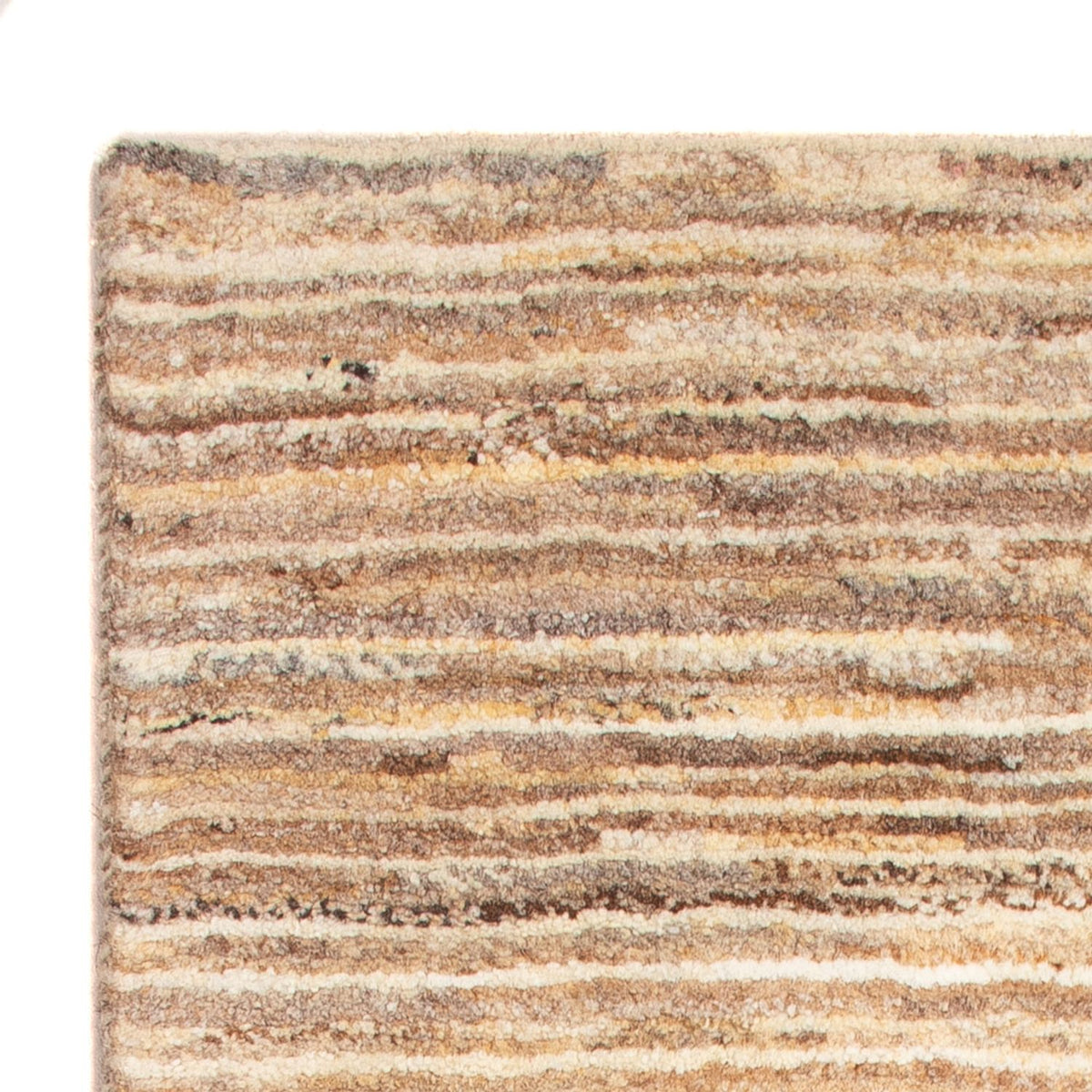 Gabbeh Persisch Teppich 57x95cm - Perserteppich Wollteppich - dunkelbeige