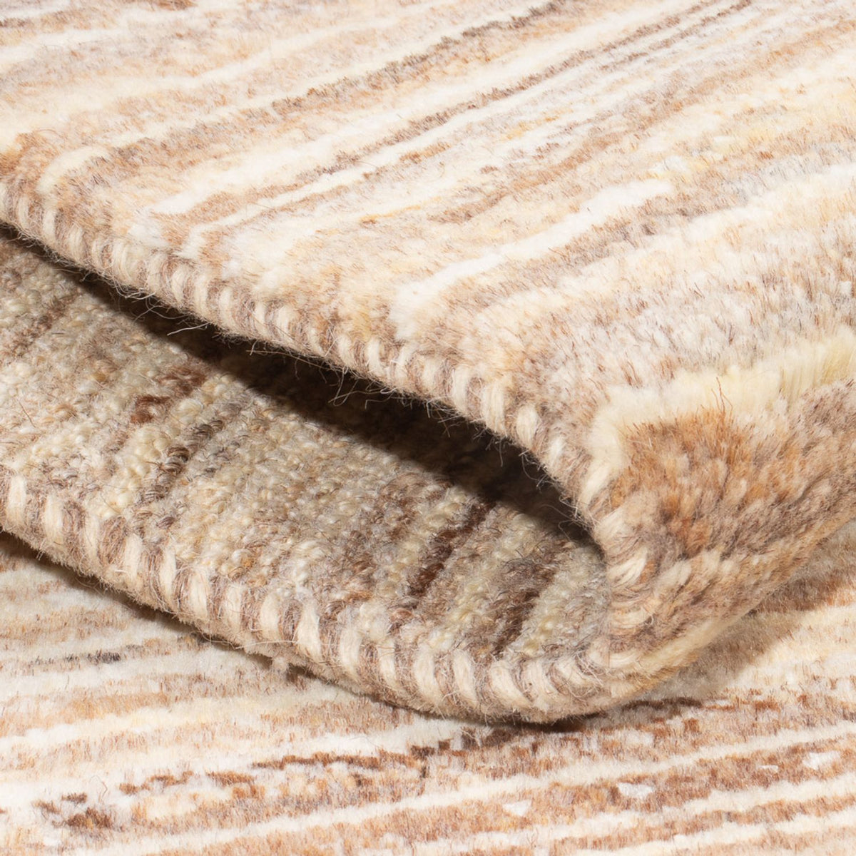 Gabbeh Teppich - Perser - 95 x 57 cm - dunkelbeige