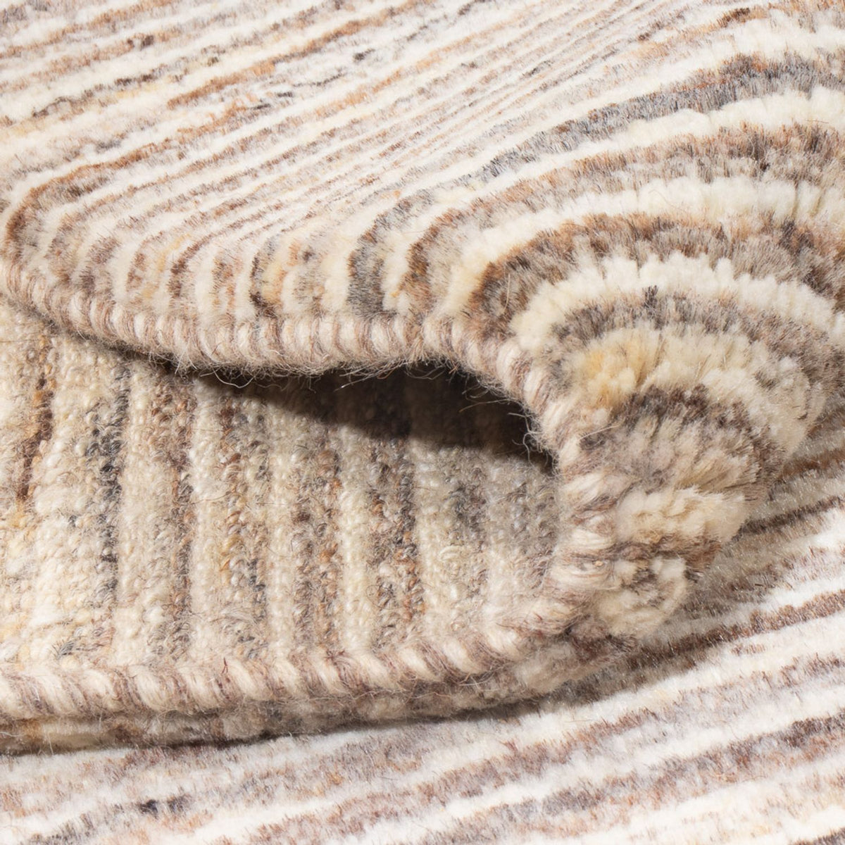 Gabbeh Teppich - Perser quadratisch  - 216 x 207 cm - dunkelbeige