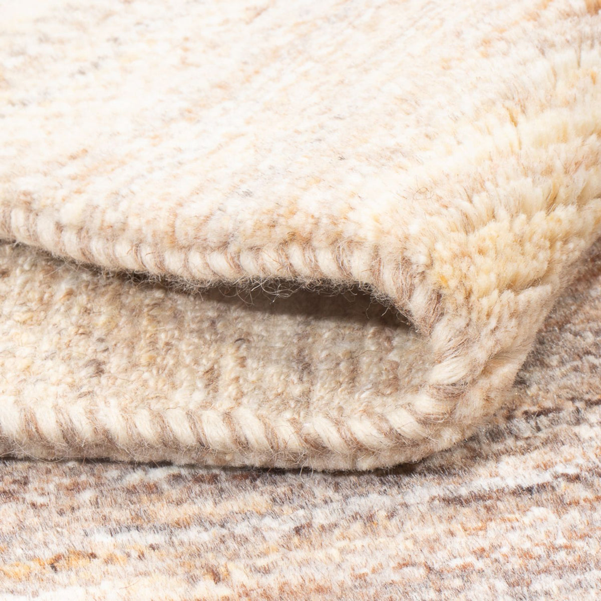 Gabbeh Teppich - Perser - 145 x 100 cm - dunkelbeige