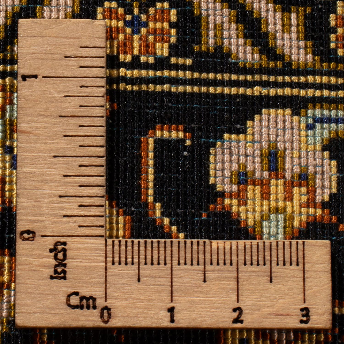 Seidenteppich - Ghom Seide - Premium - 353 x 242 cm - schwarz