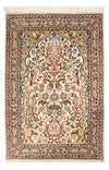 Isfahan Teppich 74x110cm - Perserteppich - Rechteckig / Creme / 74 x 110 cm Rechteckig