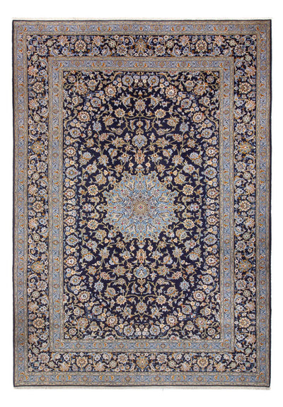 Keshan Teppich 266x390cm - Perserteppich - dunkelblau