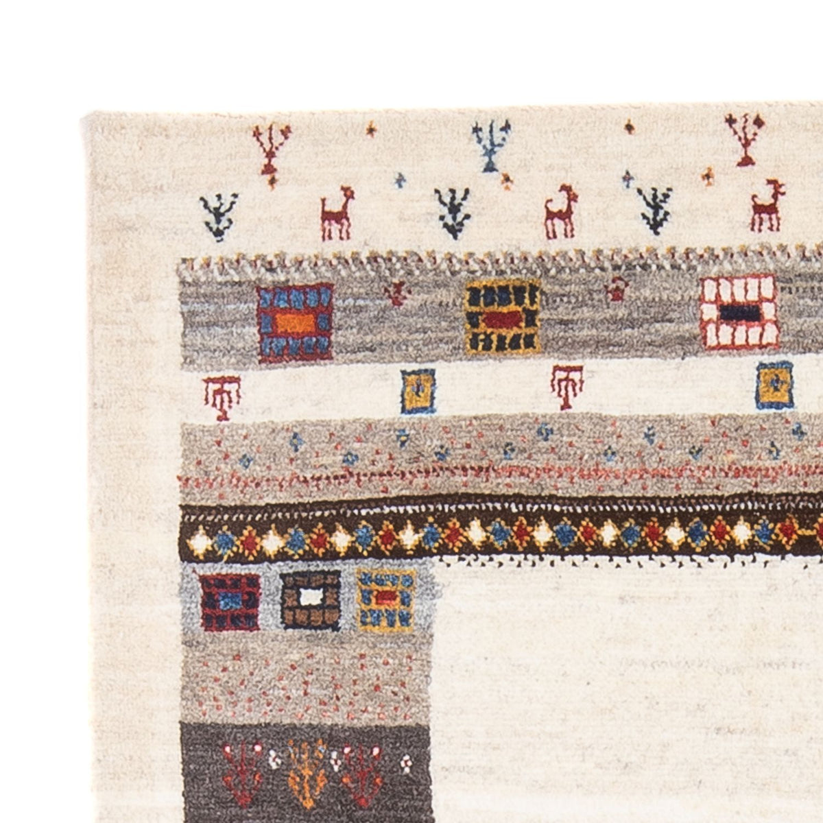 Gabbeh Teppich - Loribaft Perser - 136 x 85 cm - mehrfarbig