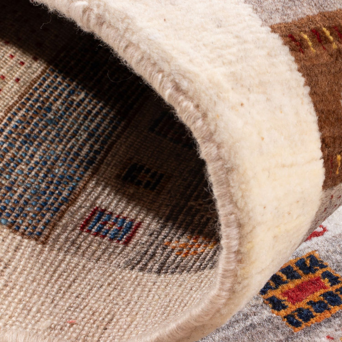 Gabbeh Teppich - Loribaft Perser - 136 x 85 cm - mehrfarbig