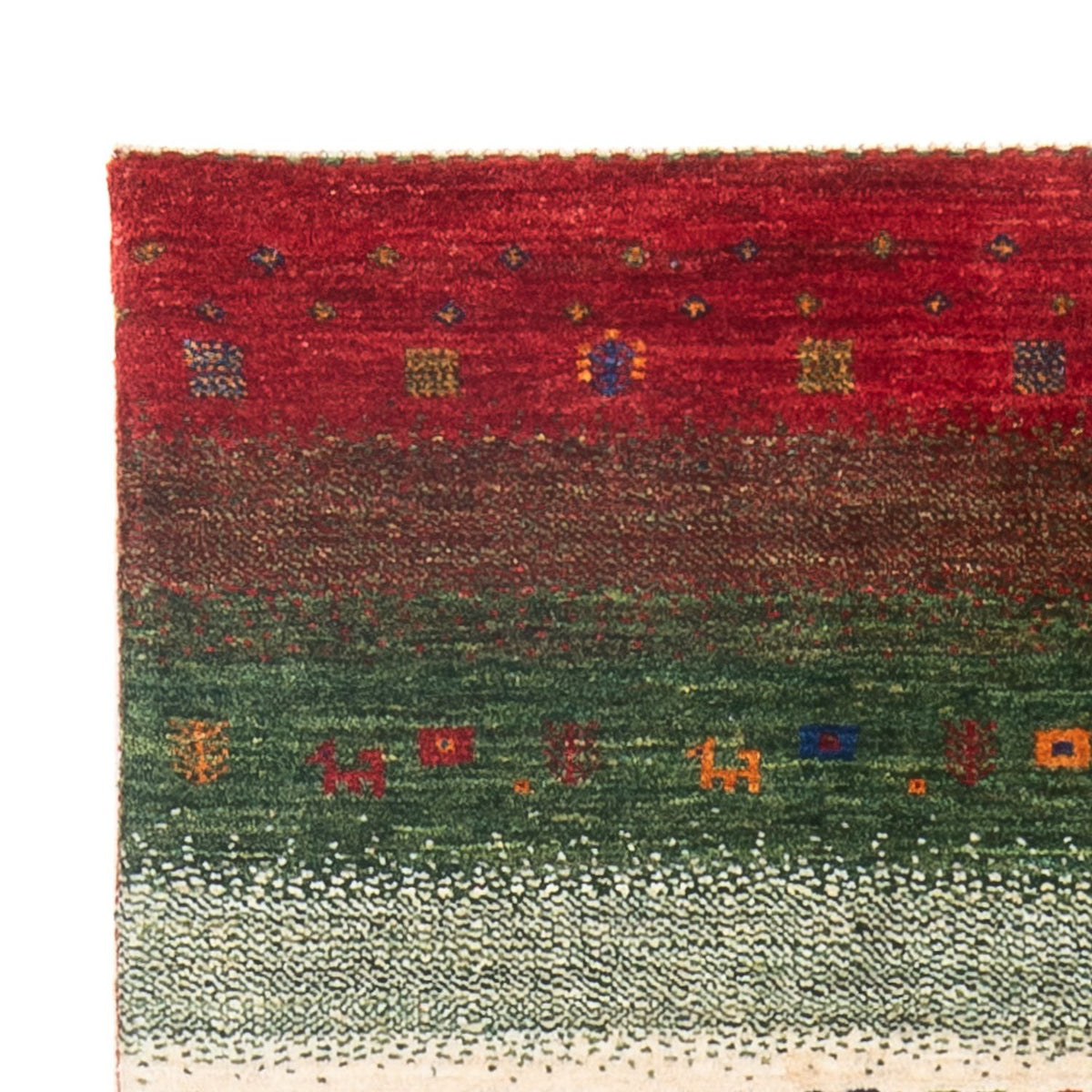 Gabbeh Teppich - Loribaft Perser - 131 x 82 cm - mehrfarbig