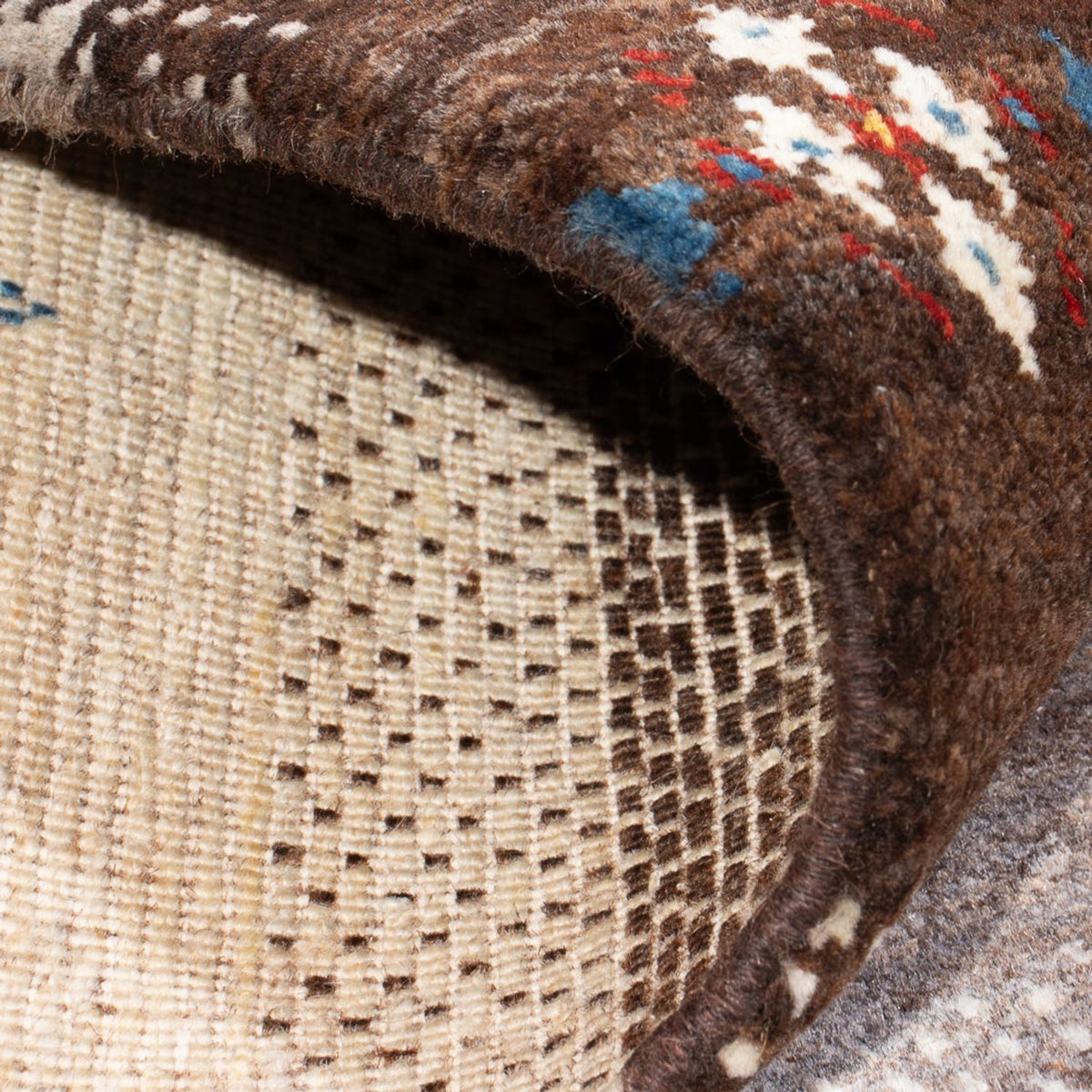 Gabbeh Teppich - Loribaft Perser - 124 x 82 cm - mehrfarbig