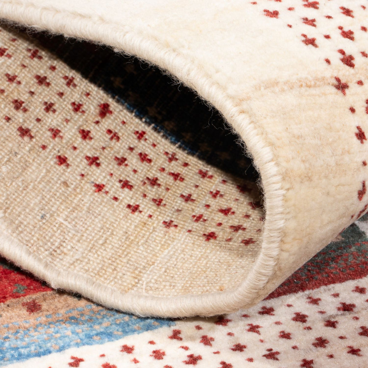 Gabbeh Teppich - Loribaft Perser - 128 x 82 cm - mehrfarbig