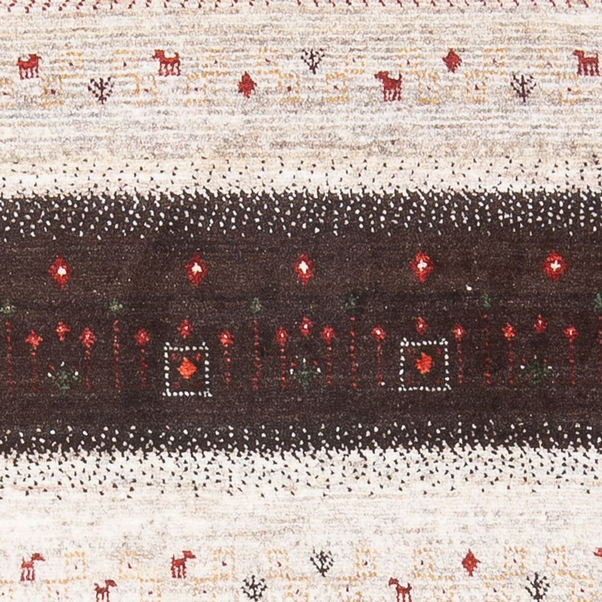 Gabbeh Teppich - Loribaft Perser - 126 x 84 cm - mehrfarbig