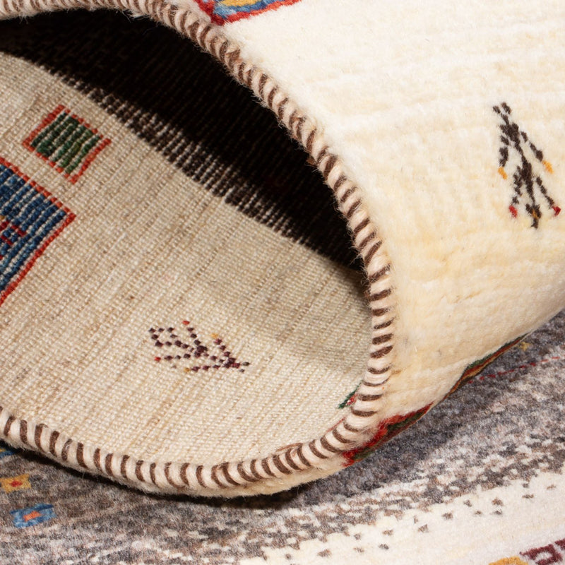 Gabbeh Teppich - Loribaft Perser - 126 x 84 cm - mehrfarbig