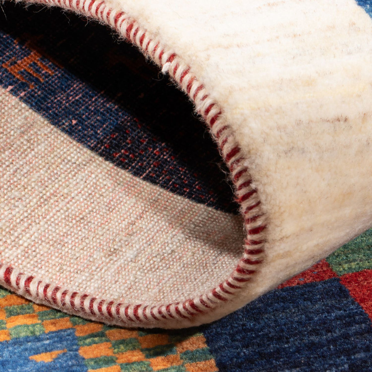 Gabbeh Teppich - Loribaft Perser - 132 x 86 cm - mehrfarbig