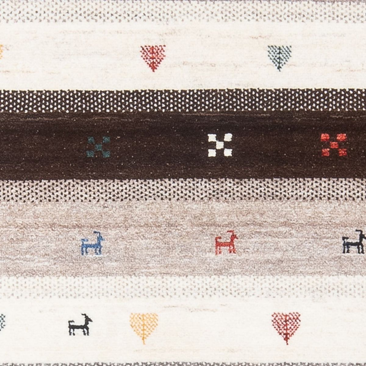 Gabbeh Teppich - Loribaft Perser - 130 x 85 cm - mehrfarbig