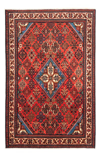 Perserteppich - Nomadic - 156 x 105 cm - rot