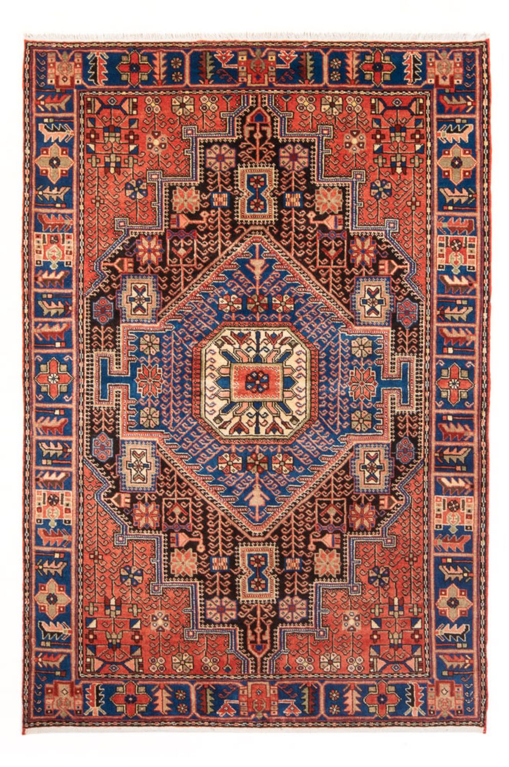 Perserteppich - Nomadic - 196 x 151 cm - blau