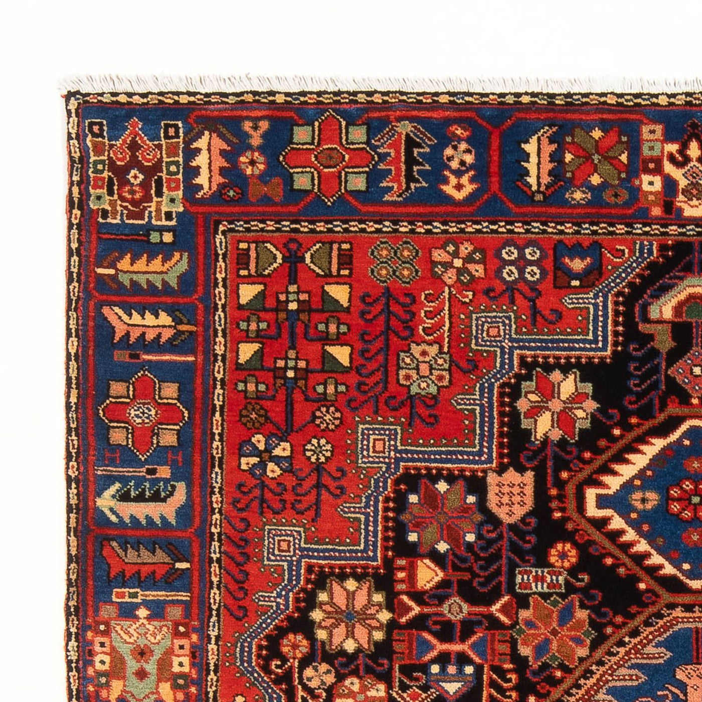 Perserteppich - Nomadic - 187 x 136 cm - bordeauxrot