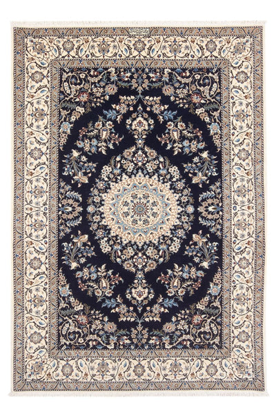 Nain - 6La Teppich 135x205cm - Perserteppich - dunkelblau