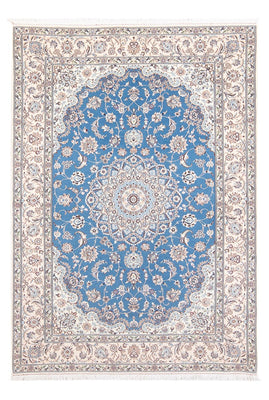 Perserteppich - Nain - Premium - 198 x 131 cm - blau