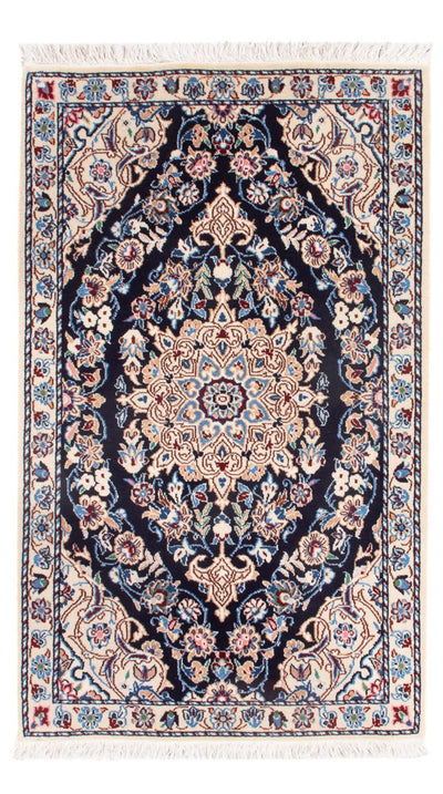 Nain - 6La Teppich 48x83cm - Perserteppich - dunkelblau