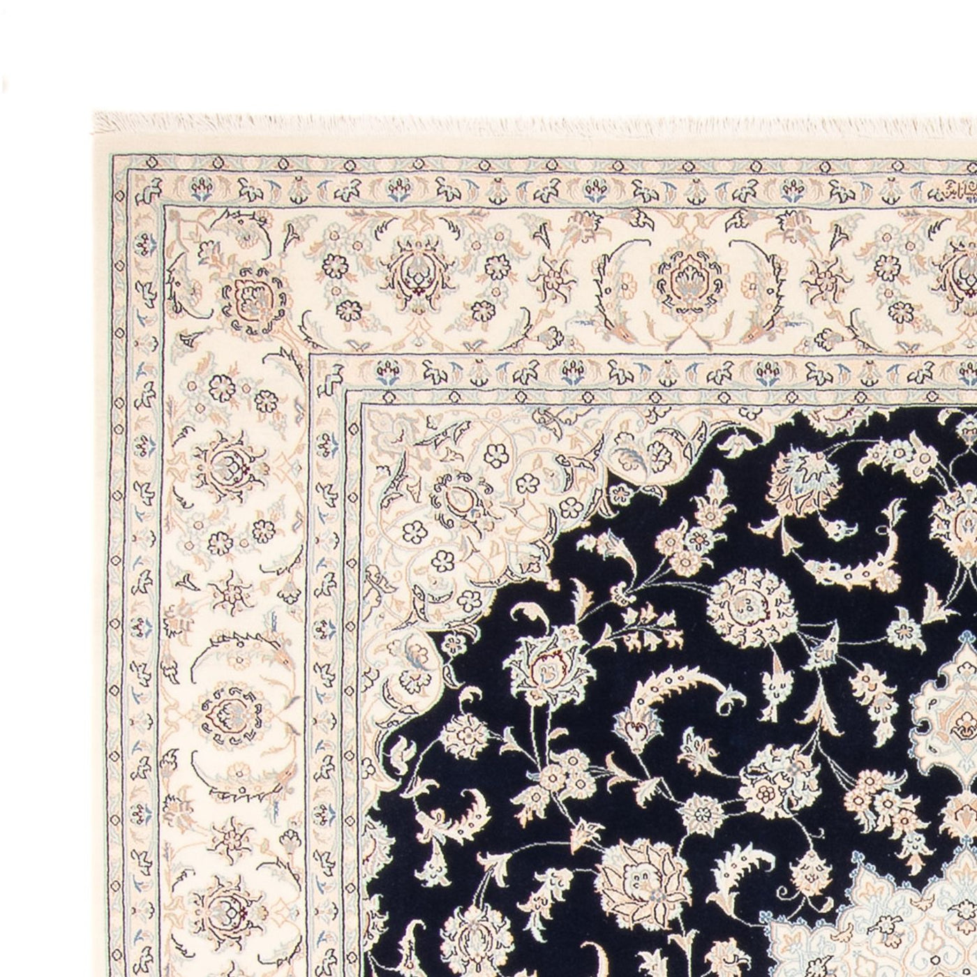 Perserteppich - Nain - 261 x 223 cm - dunkelblau