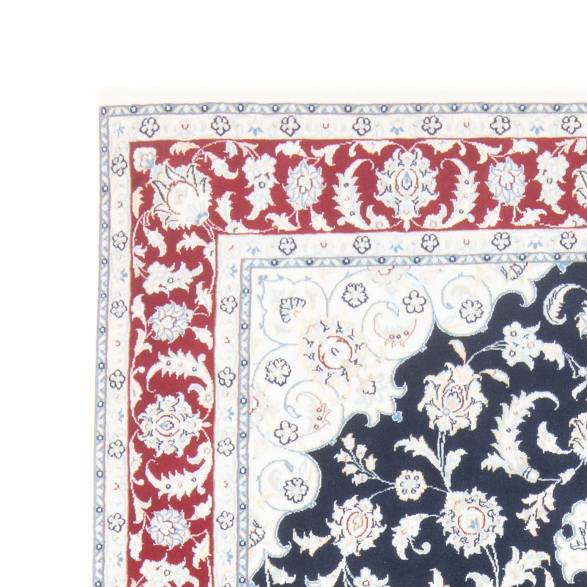 Nain - 9La Teppich 145x203cm - Perserteppich - dunkelblau