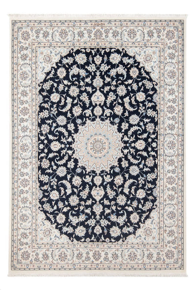 Nain - 6La Teppich 147x203cm - Perserteppich - dunkelblau
