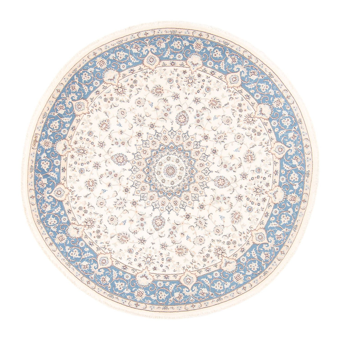 Perserteppich - Nain rund  - 200 x 200 cm - creme