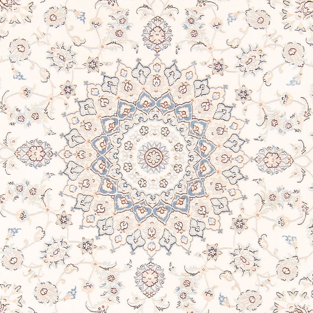 Perserteppich - Nain rund  - 200 x 200 cm - creme