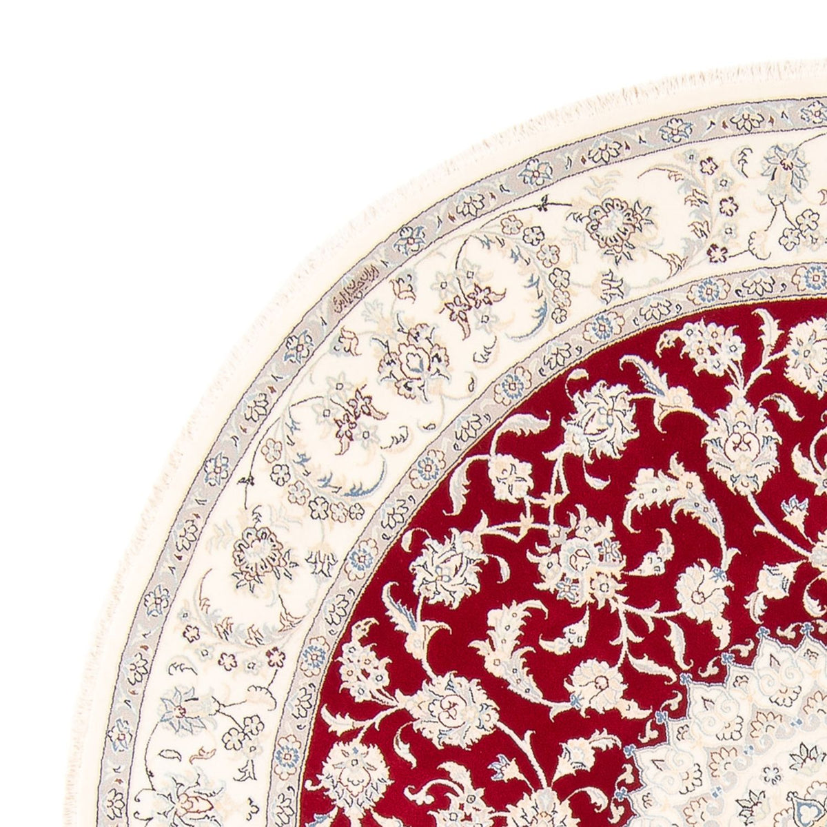 Perserteppich - Nain rund  - 200 x 200 cm - rot