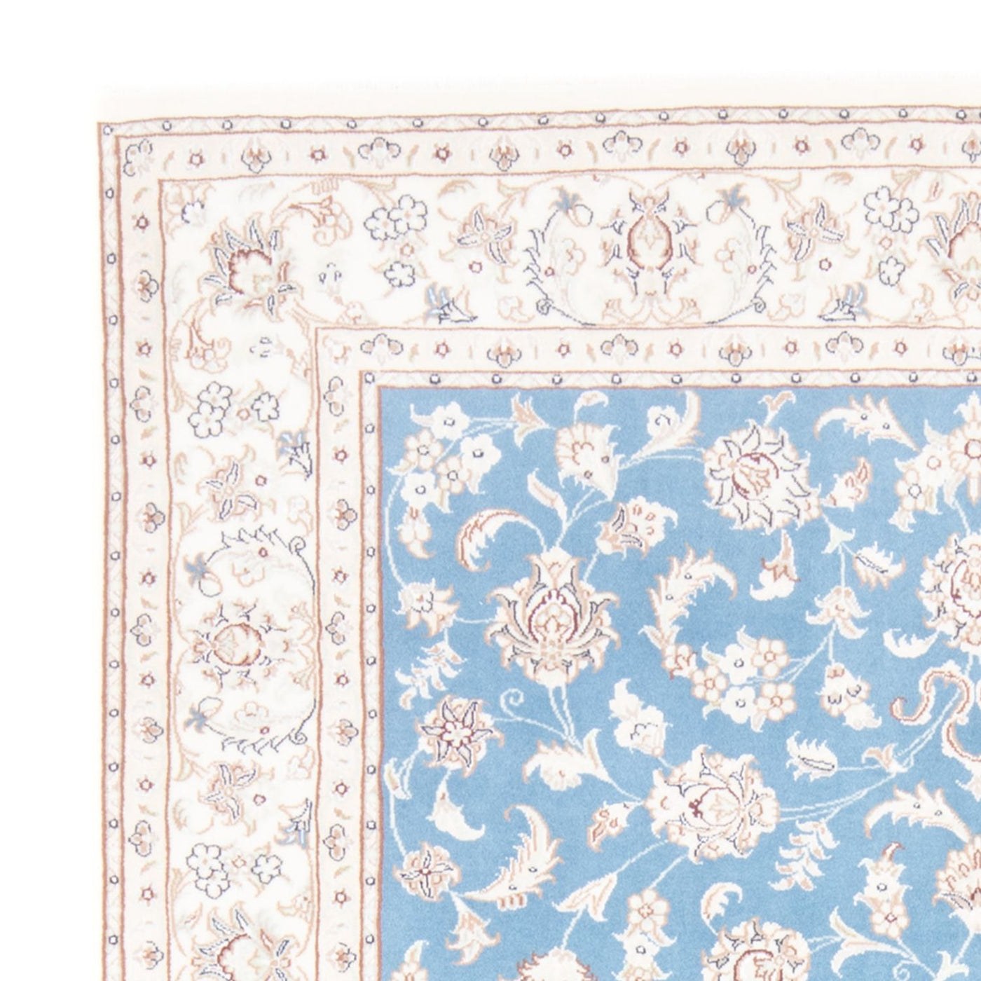 Perserteppich - Nain - Royal - 210 x 149 cm - hellblau