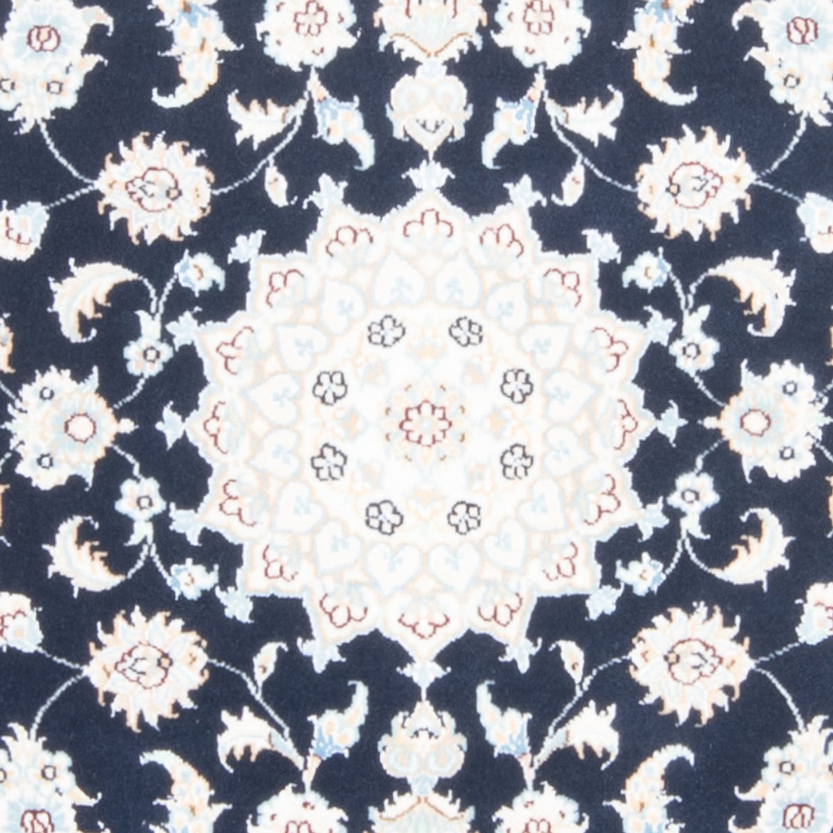 Läufer Perser - Nain - Royal - 197 x 80 cm - dunkelblau