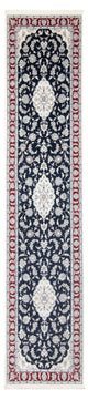 Läufer Perser - Nain - Premium - 353 x 85 cm - dunkelblau