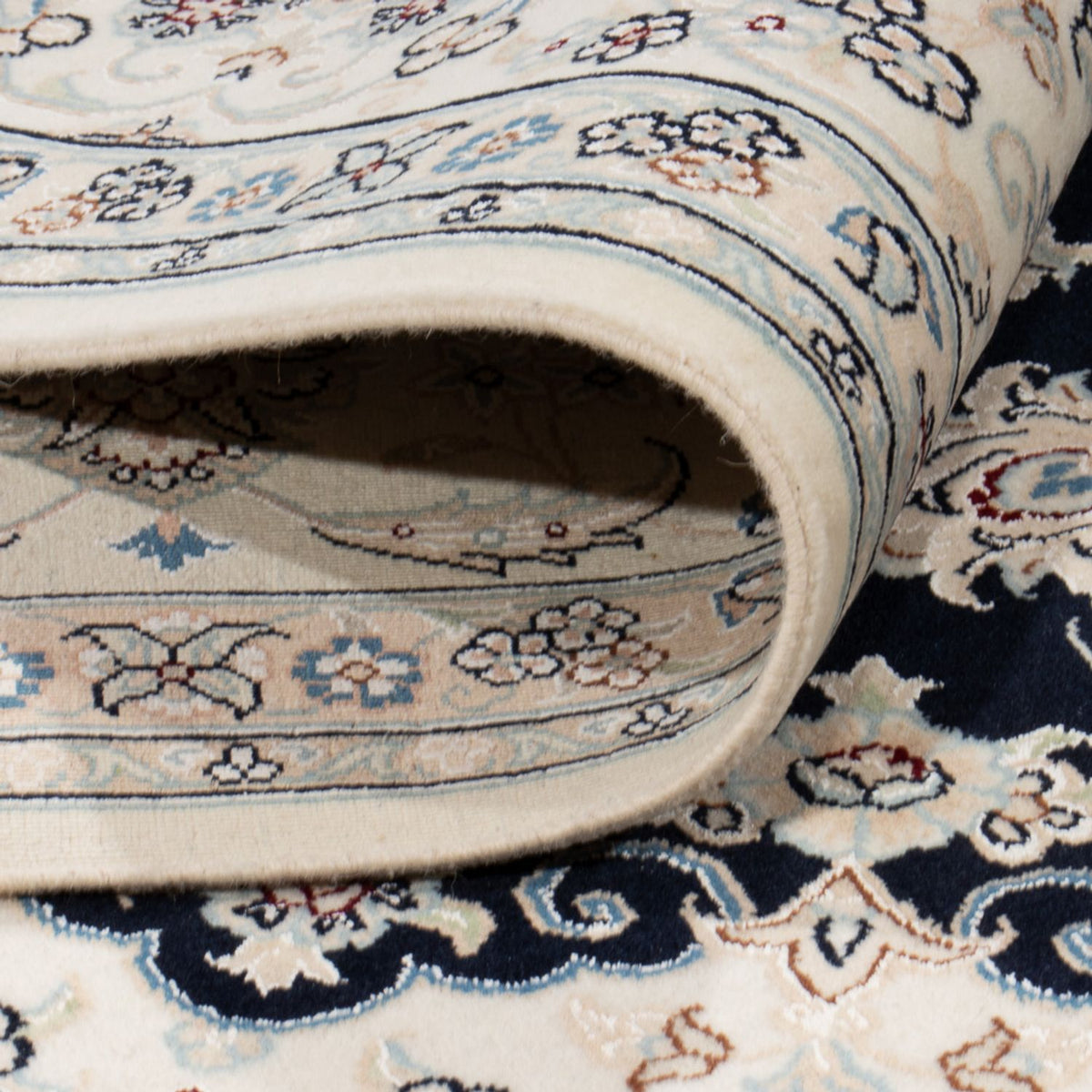 Perserteppich - Nain - 263 x 225 cm - dunkelblau