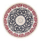Perserteppich - Nain rund  - 204 x 195 cm - dunkelblau