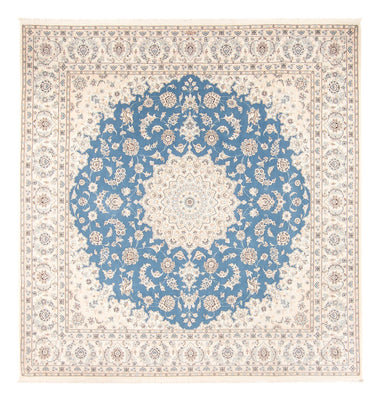 Perserteppich - Nain quadratisch  - 252 x 248 cm - hellblau