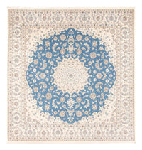Perserteppich - Nain quadratisch  - 252 x 248 cm - hellblau