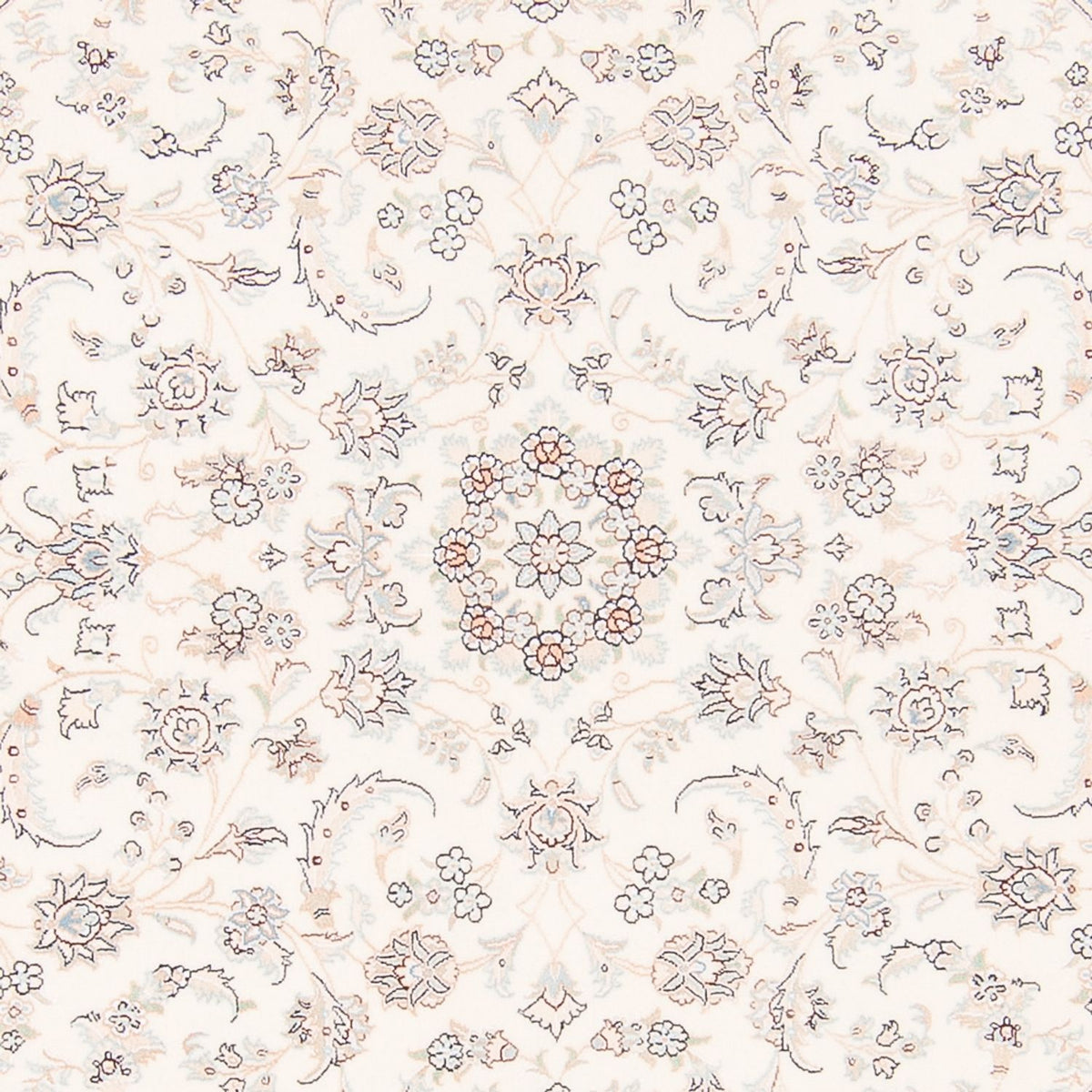 Perserteppich - Nain rund  - 200 x 200 cm - creme