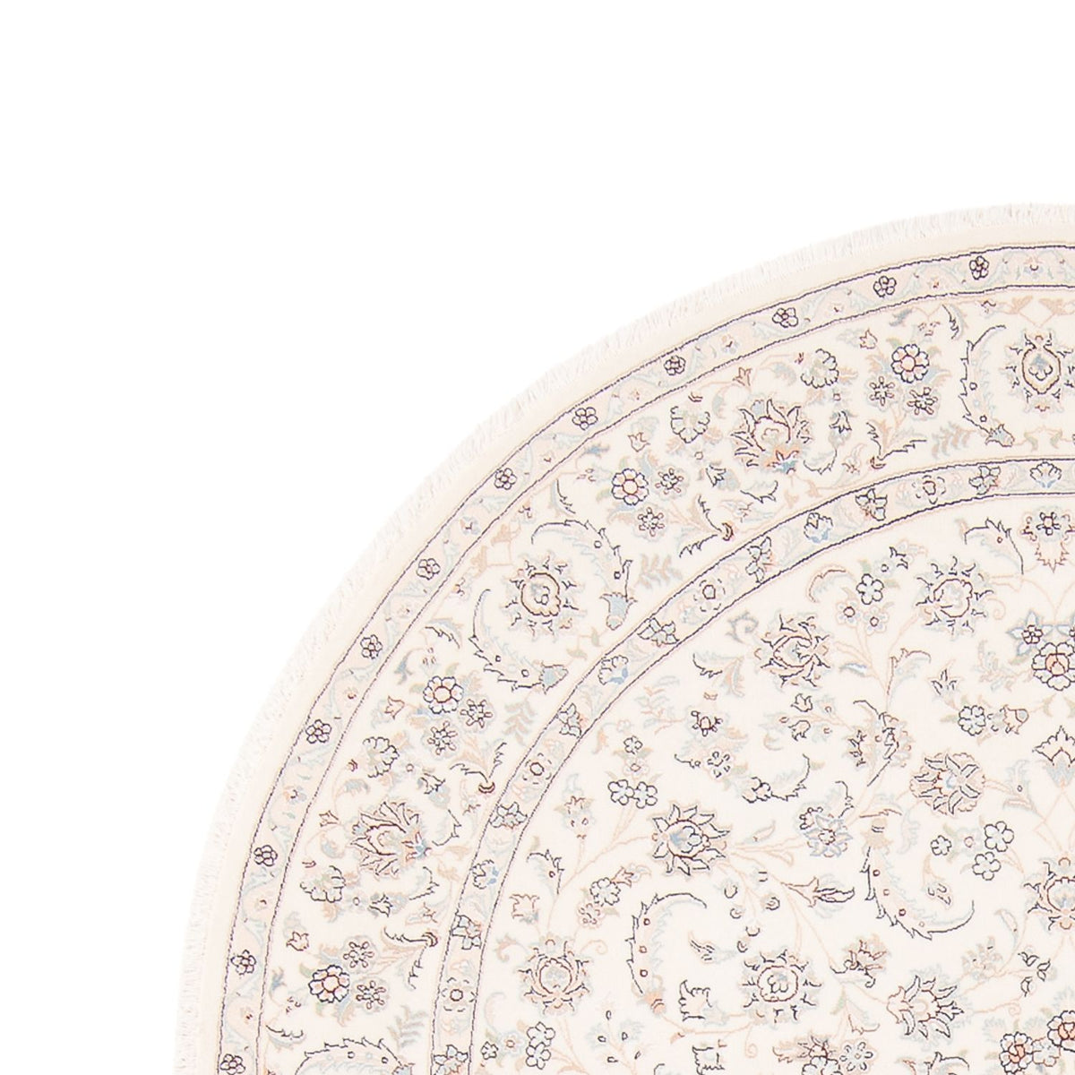 Perserteppich - Nain rund  - 200 x 200 cm - creme