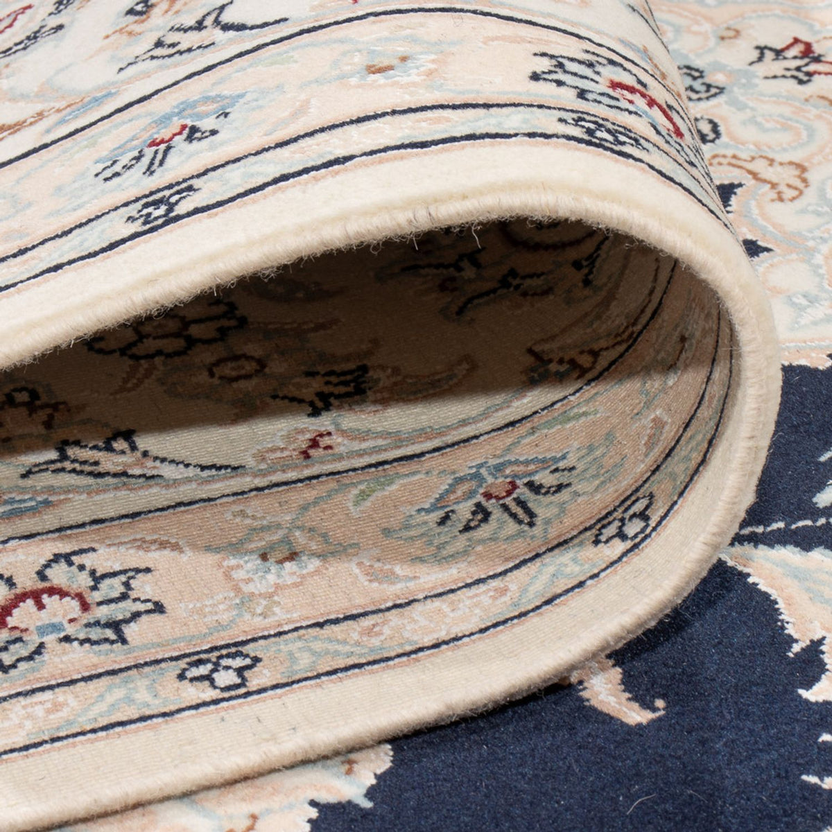 Perserteppich - Nain - Premium - 340 x 246 cm - dunkelblau