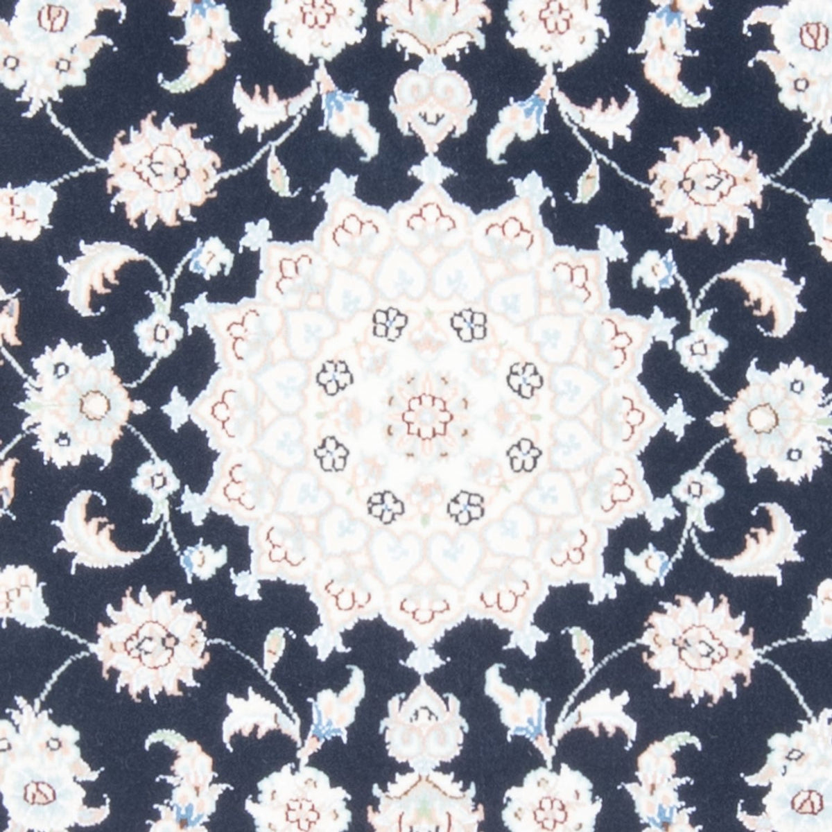 Läufer Perser - Nain - Royal - 198 x 81 cm - dunkelblau