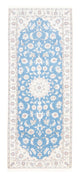 Läufer Perser - Nain - Royal - 204 x 82 cm - hellblau