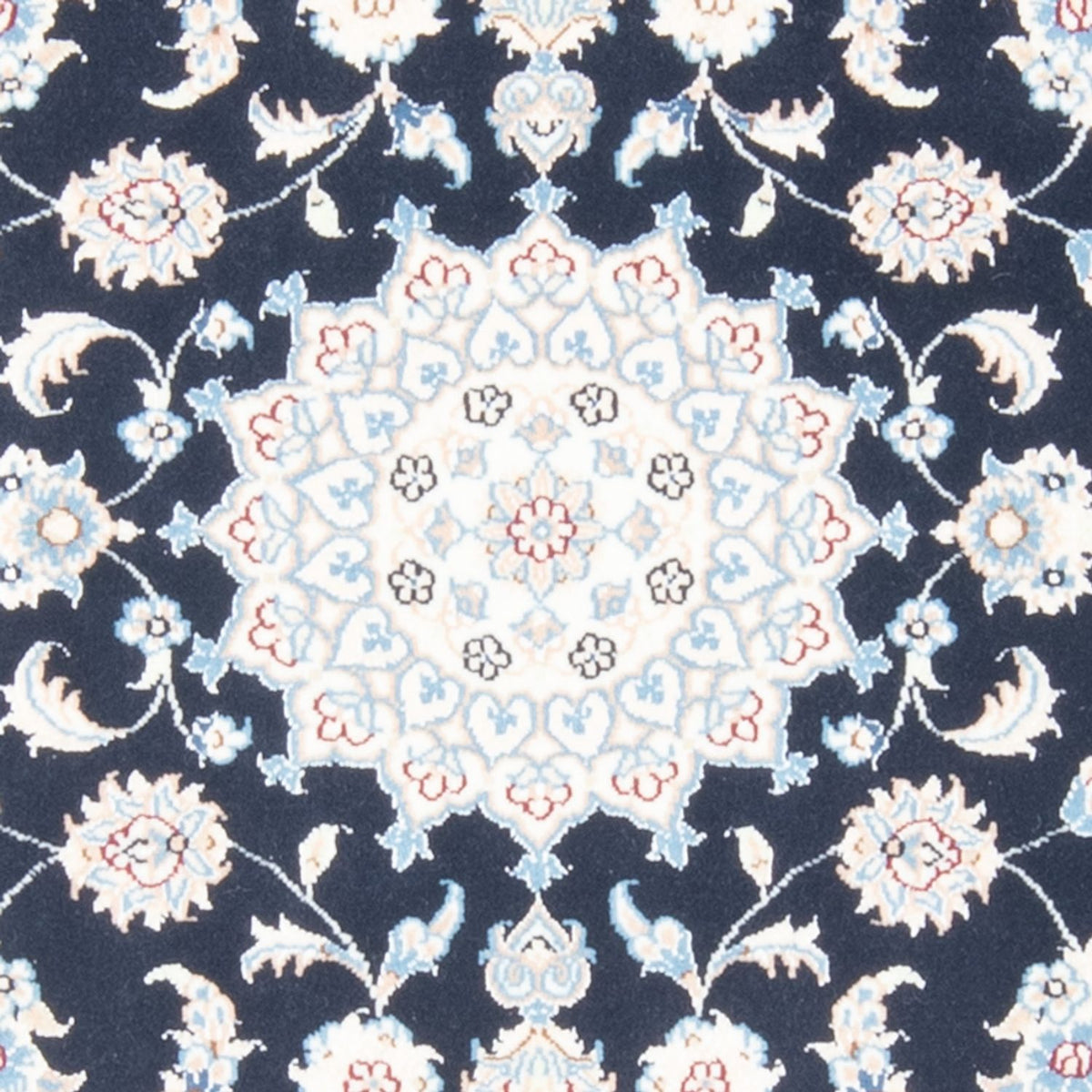 Läufer Perser - Nain - Royal - 194 x 82 cm - dunkelblau